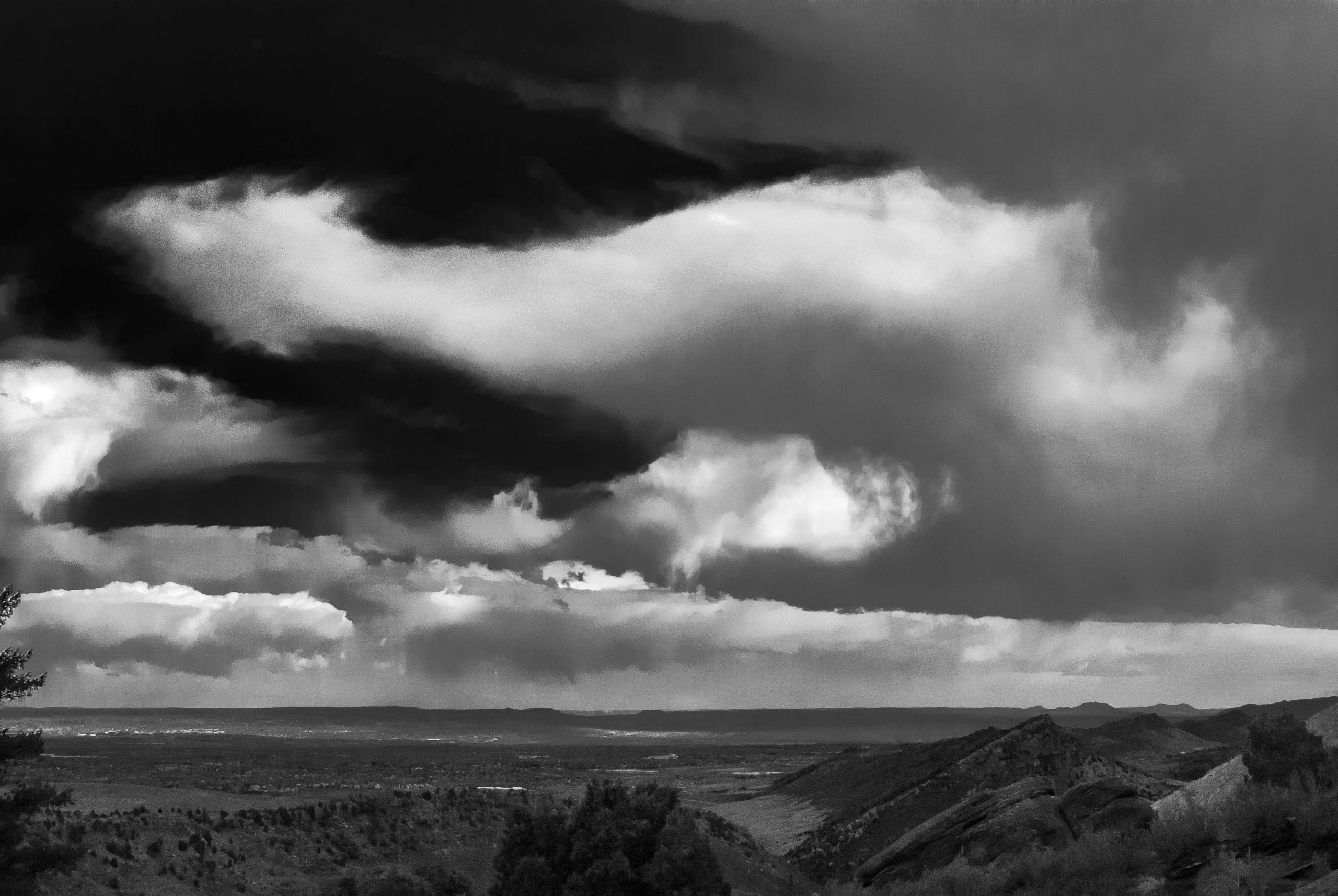 Clearing Storm BW